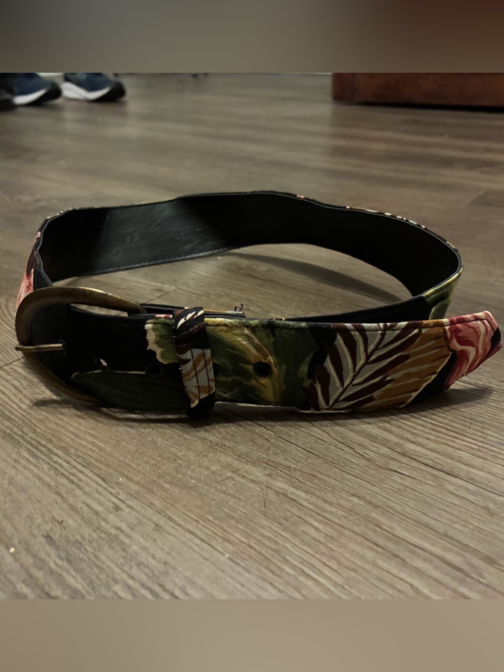 Vintage Tropical Print Women's Belt